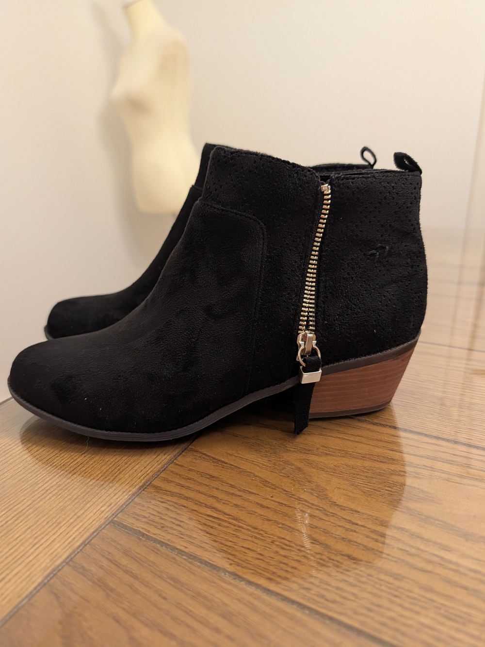 Dr. Scholl’s Women’s Brianna Ankle Black Boots Size 8.5M New